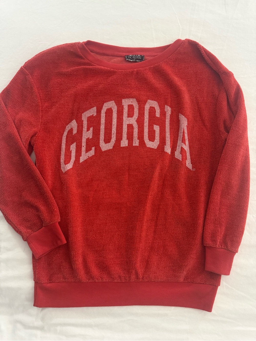 Georgia Red Crew Sweatshirt - Vintage Cotton Co.